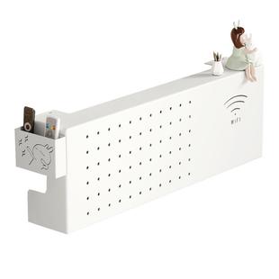 路由器放置架免打孔电视机机顶盒客厅电视柜置物架无线wifi收纳盒