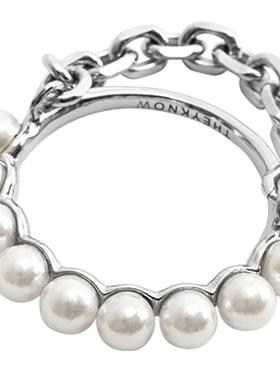 ins潮风小众设计珍珠戒指