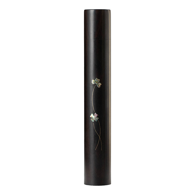 紫光檀装线香的器具点香两用筒