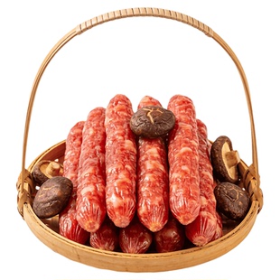 正品连州连南产冬菇腊肠新鲜无添加广式腊肠送礼自然风干肥而不腻