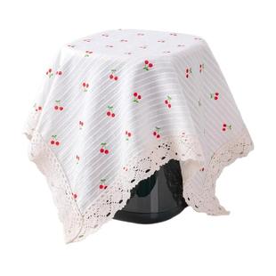 空气炸锅破壁机烤箱床头柜盖布方巾电饭煲防尘罩套高级感纯棉盖巾