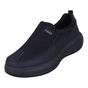 2026春款老北京透气布鞋男士中老年轻底舒适一脚蹬爸爸鞋爷爷鞋子