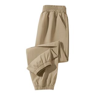 红豆童装儿童速干裤男童2026新款春秋运动裤子男孩夏季户外冰丝裤