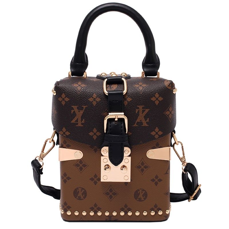 盒子包女2025新款女包ins小众设计手提小方包复古质感斜挎包小包