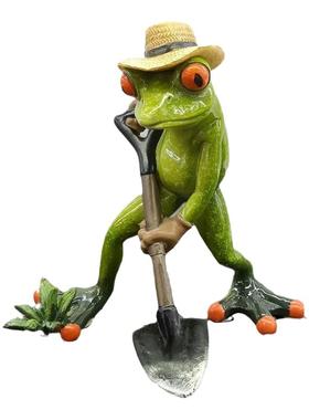 爱好者礼物闺蜜雪地冒险青蛙摆件