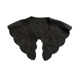 卡其对领领口花边配饰DIY服装手工辅料白色V领大翻领水溶刺绣蕾丝