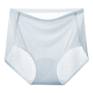 芬腾高腰冰丝内裤女士2026新款夏薄款纯棉裆收腹大码无痕三角短裤