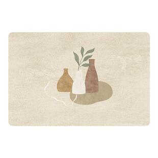 侘寂风硅藻泥地垫浴室卫生间防滑脚垫吸水速干硅胶泥硅藻土门垫