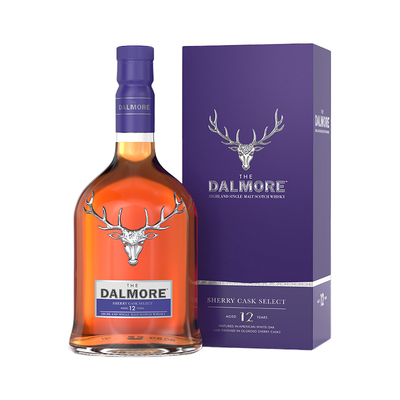 【自营】DALMORE/大摩12年精选雪莉桶苏格兰单一麦芽威士忌700ml
