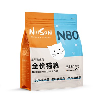 N80鲜肉烘焙猫粮6斤肉含量高蛋白