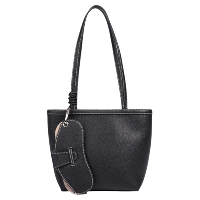 togo牛皮托特包女通勤百搭水桶包