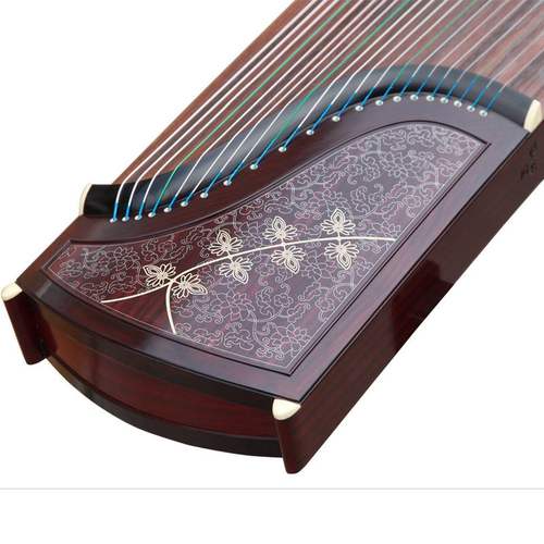 凤枝吟月闺秀银丝镶嵌泡桐教学乐器黄檀木古筝5698JT敦煌浮雕工艺