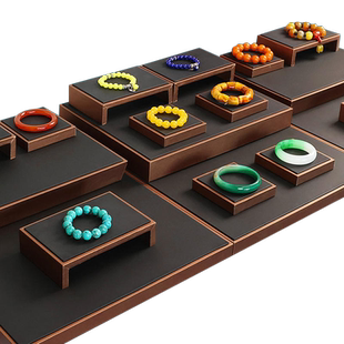 众美达珠宝展示道具定制翡翠玉器手镯柜台陈列套装文玩佛珠首饰架