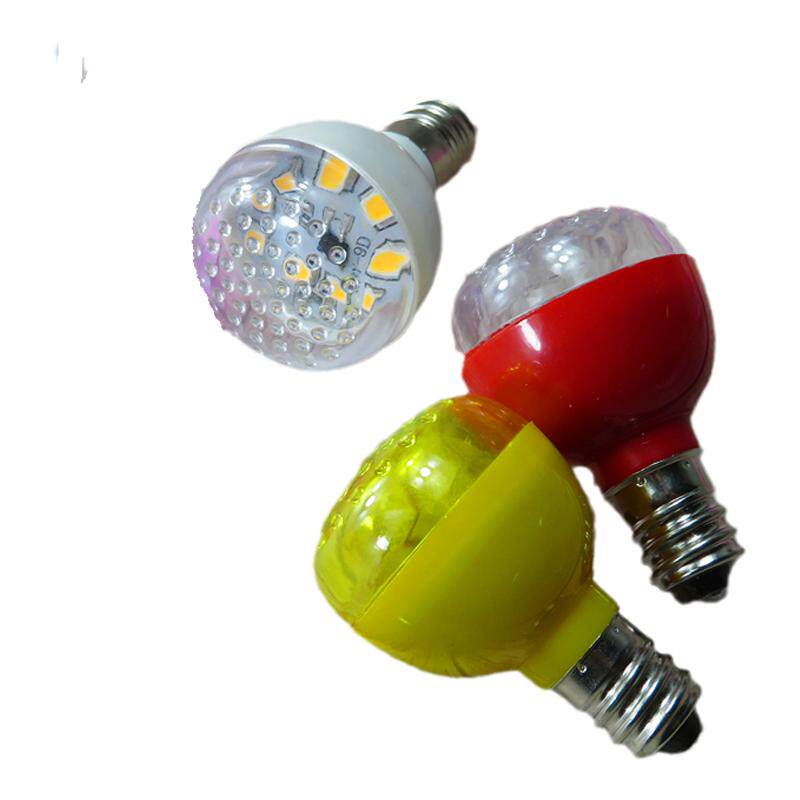 红色莲花灯泡led佛堂黄光经文灯