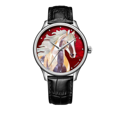 【马年限量款】天王表新品红色自动机械男士手表本命年礼物51599