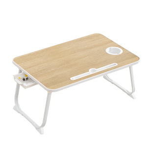 E0级床上小桌子儿童学习写作业桌多层实木板材笔记本电脑桌可折叠学生宿舍阅读懒人膝上桌家用飘窗坐地小桌板