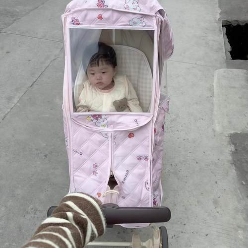 【遛娃神器】宝宝推车防风罩雨罩婴儿车挡风被儿童保暖防寒挡风罩