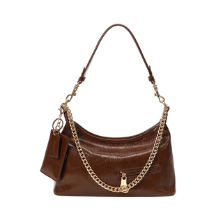 南风Chio2nd 巧心密语托特包包女款秋冬复古油蜡皮质感单肩斜挎包