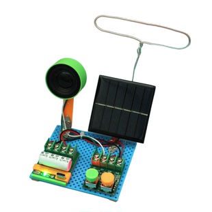 新款FM应急旋钮收音机 光伏太阳能充电套件 STEM手工课作业材料包