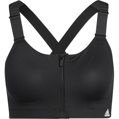 Adidas/阿迪达斯正品前拉链新款女子运动健身训练内衣HC7497