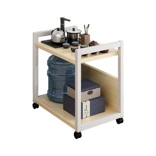 移动茶水柜家用沙发边置物架多层小茶几烧水小桌子茶具收纳小推车