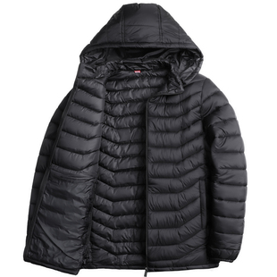 啄木鸟冬季男士羽绒棉服2025新款男装可脱卸连帽加厚棉袄保暖外套