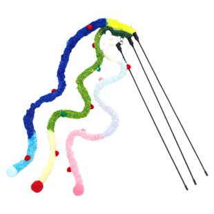 多巴胺逗猫棒猫玩具铃铛羽毛自嗨解闷逗幼猫神器耐咬长杆宠物用品