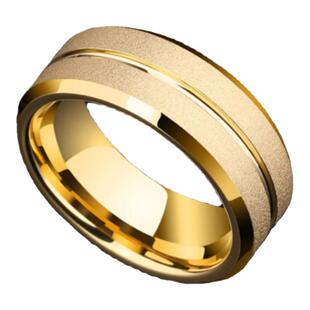 KISS MAX 霸气磨砂男士戒指素圈磨砂爆款不掉色戒指