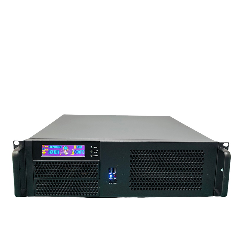 3U机箱LCD温控显示屏390深超短机架式atx主板pc大电源工控服务器