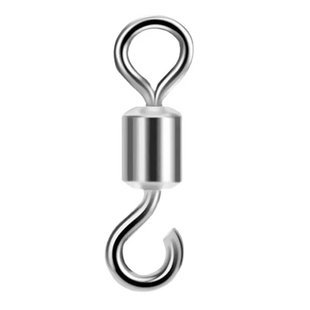 开口8字环 黑色方便O型圈缓冲快速八字环连接器转环钓鱼小配件