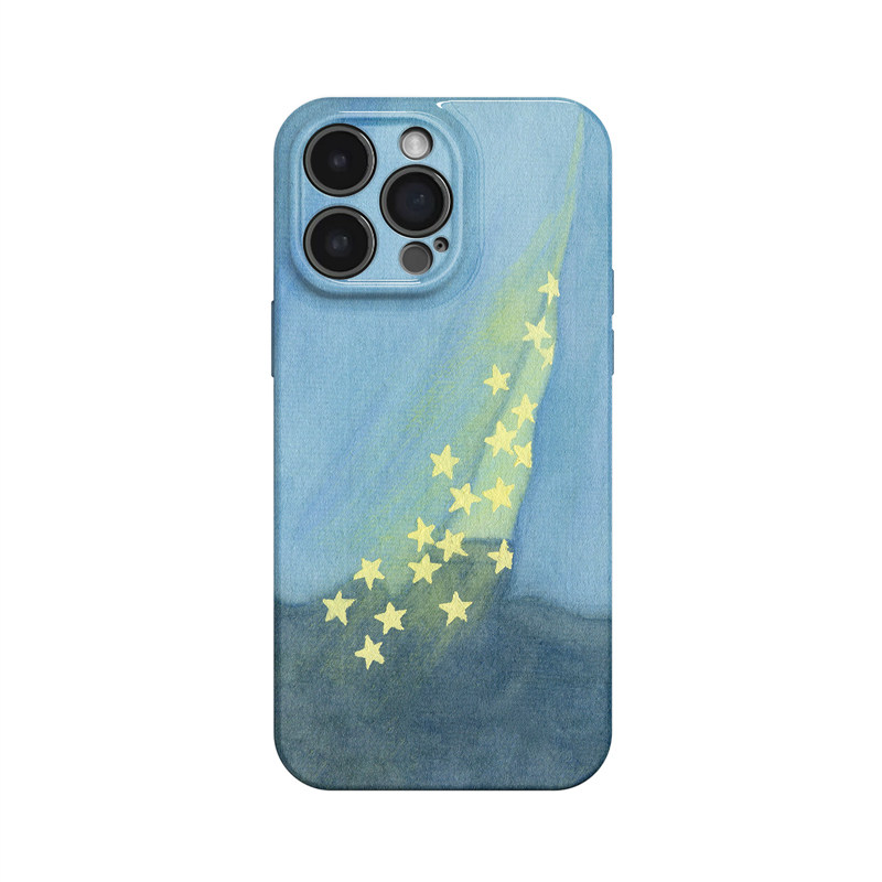 关不住的星~文艺小众油画适用iPhone16promax手机壳华为mate60小米15opporeno13苹果14艺术vivox200一加ace5