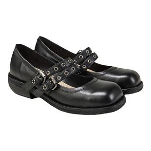 【水洗马皮】fed方头小皮鞋春季新款女鞋玛丽珍鞋女款D1128-ZF095