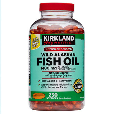 柯克兰阿拉斯加野生深海鱼油胶囊