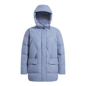 波司登23新款加厚连帽外套收腰显瘦女款秋冬妈妈冬装羽绒服红色