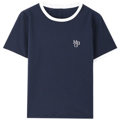 MindBridge短袖T恤撞色刺绣