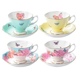 RoyalAlbert皇家阿尔伯特米兰达可儿骨瓷咖啡杯碟茶杯八件套礼盒