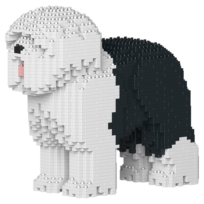 古代牧羊犬拼插积木装饰品JEKCA