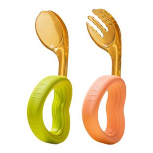 宝宝ppsu自主进食勺子新生婴儿学吃饭训练勺子儿童辅食勺学食专用