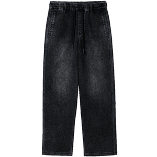 908杰克琼斯男装秋季牛仔裤2025年新款抽绳松紧水洗长裤子男款