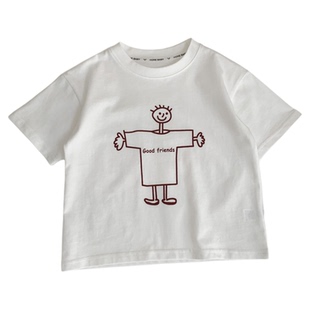 男童洋气T恤夏季纯棉短袖2026新款儿童卡通半袖夏装透气圆领百搭t