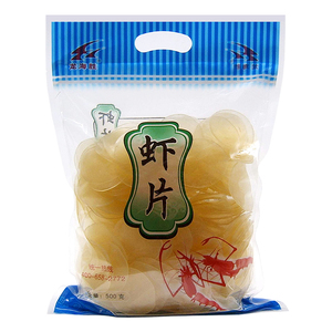 龙海胜虾片自炸大连彩色休闲零食