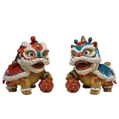 铜师傅《狮舞吉祥》铜摆件