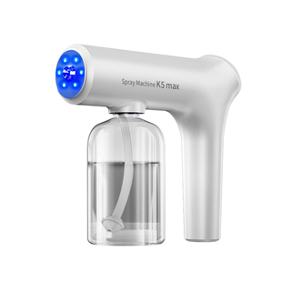 紫外线酒精消毒喷雾枪纳米蓝光杀菌家用电动次氯酸雾化器防疫快递