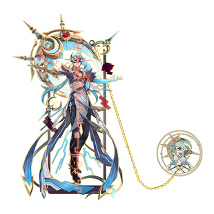 原神博士多托雷金属镂空书签三月之力愚人众执行官周边立牌摆件