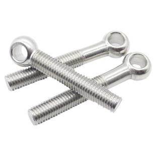 304不锈钢活节螺丝吊环活接鱼眼带孔螺栓活结螺杆M5-M12M16全系列
