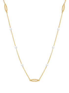 森吾《珍桂》满天星珍珠毛衣项链