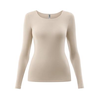 蕉内热皮302++女士保暖上衣打底带杯免穿文胸秋衣秋裤修身内衣