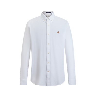 【商场同款】LONDA伦德马 春季男士长袖衬衫牛津纺多彩纯色衬衣男