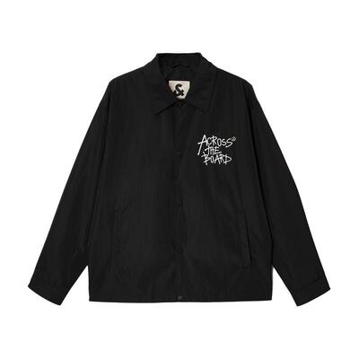 jq区绫致杰克琼斯秋冬夹克外套时尚百搭印花宽松休闲翻领长袖外套