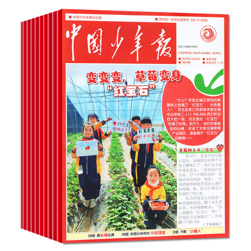 2026年9月新】中国少年报报纸【全年/半年订阅/单月任选】8-12岁3-6年级小学生课外探索阅读兴趣作文素材写作杂志25/23年过刊